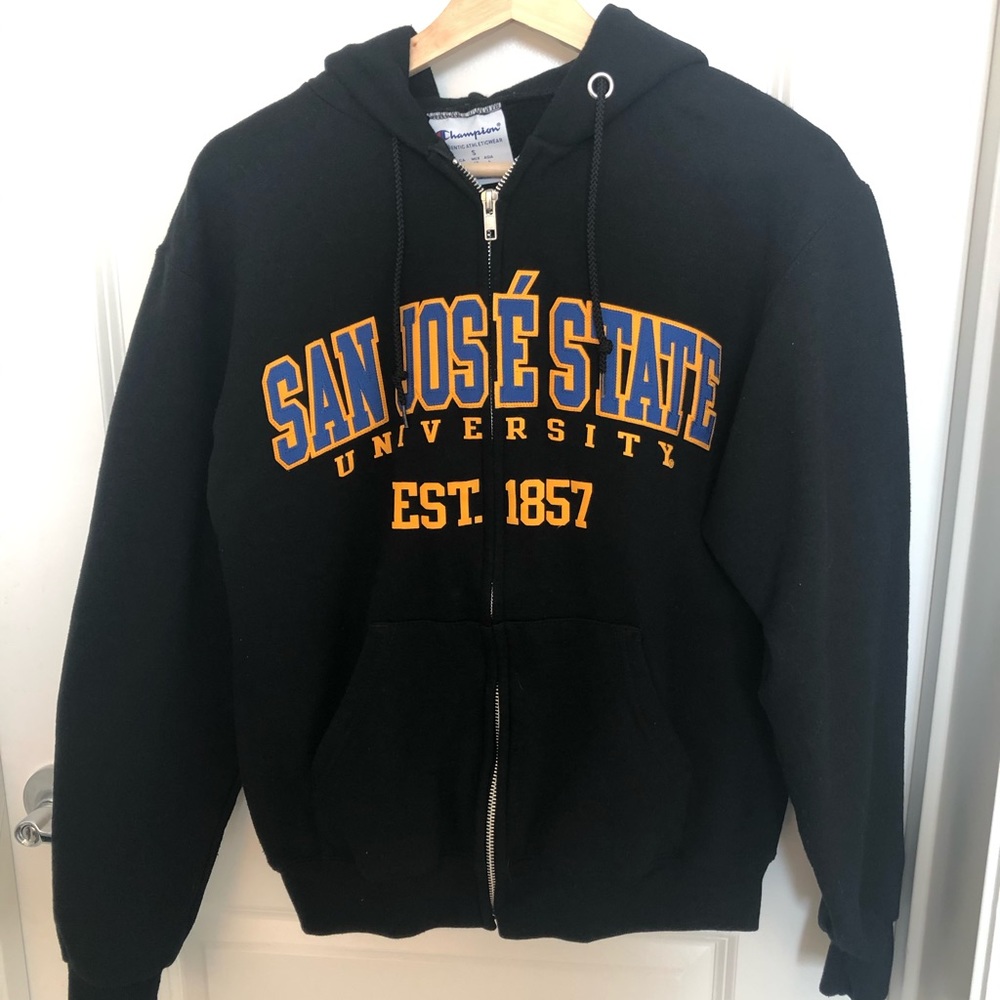 san jose state champion full zip sweatshirt hoodie